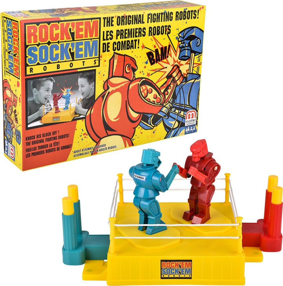 Mattel Rockem Sockem Robots Game