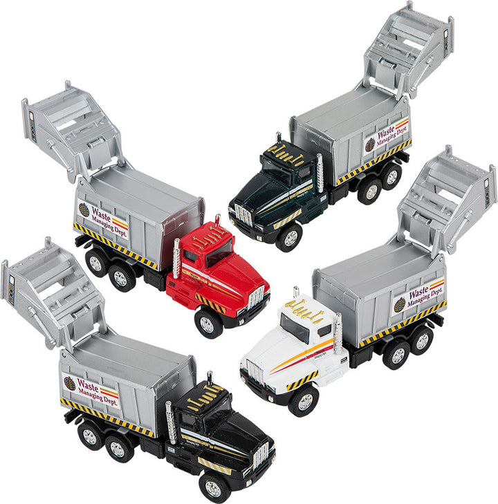 6" Die-cast Pull Back Garbage Truck