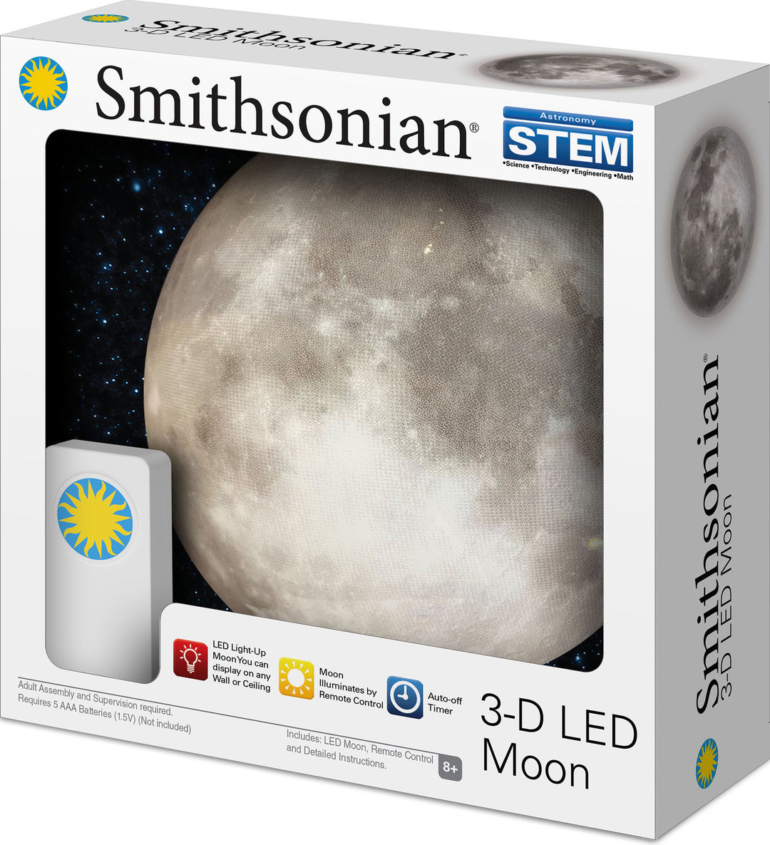 Smithsonian 3D LED 7" Moon