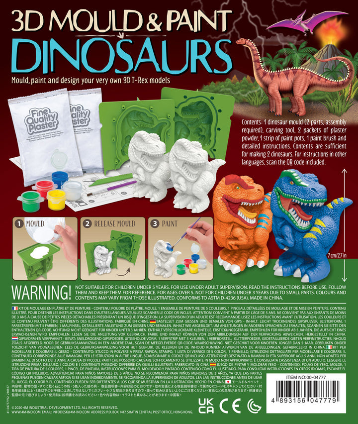 3D Mould & Paint Dinosaurs  