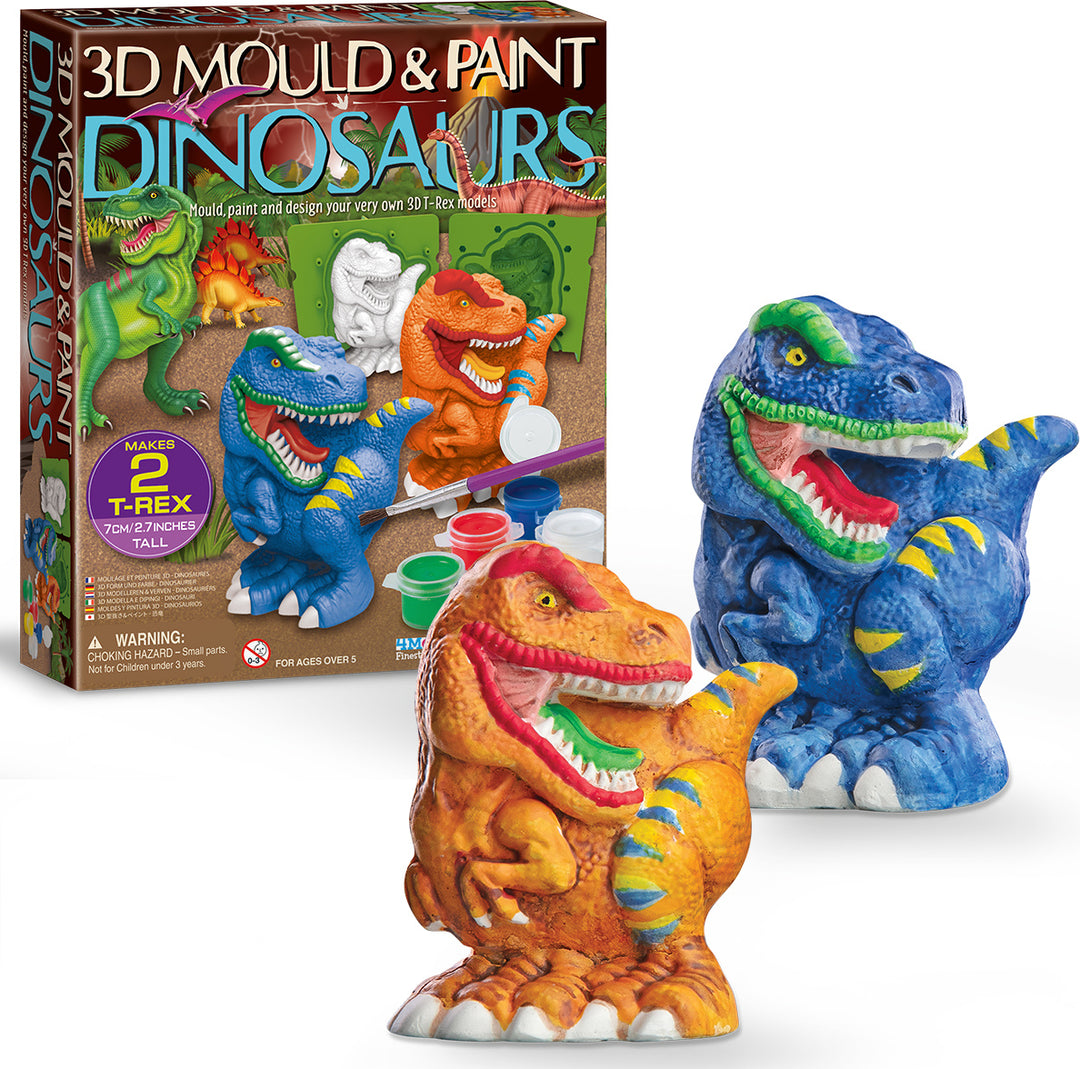 3D Mould & Paint Dinosaurs  