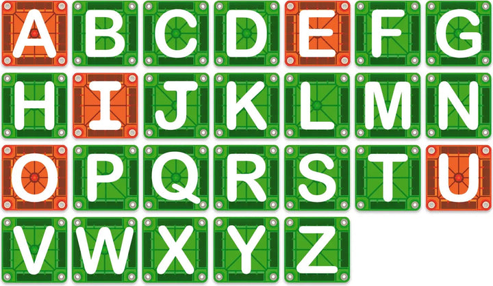 Magna Tiles microMAGS LEARN Letters
