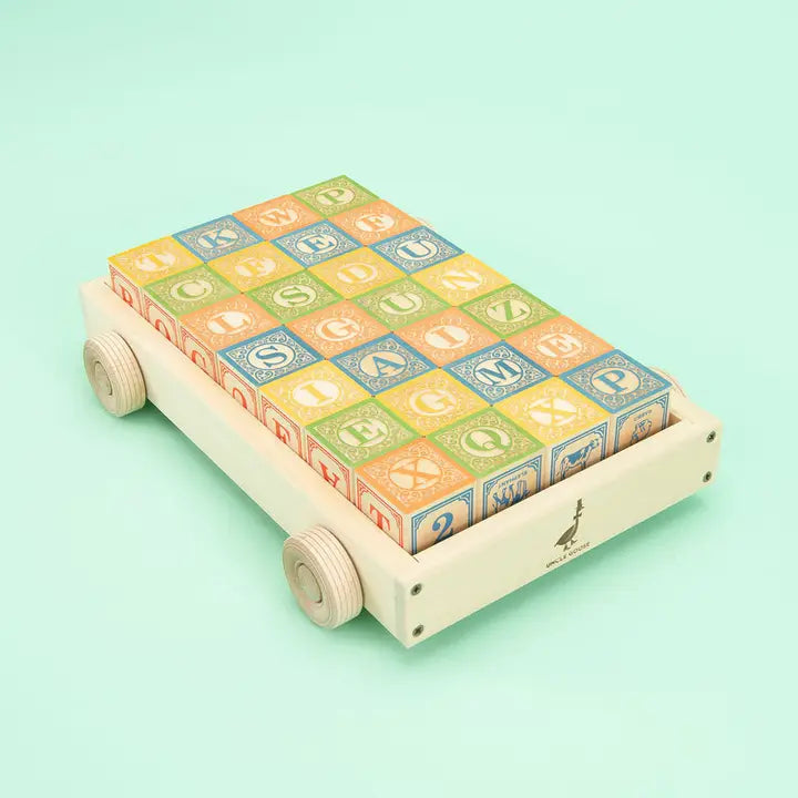 Classic ABC Blocks With Wagon