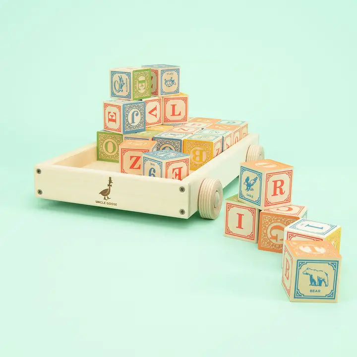 Classic ABC Blocks With Wagon