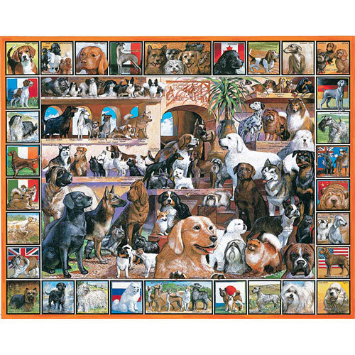 World of Dogs - 1000 Piece - White Mountain Puzzles