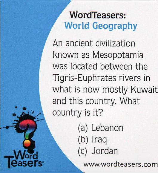 WordTeasers: World Geography