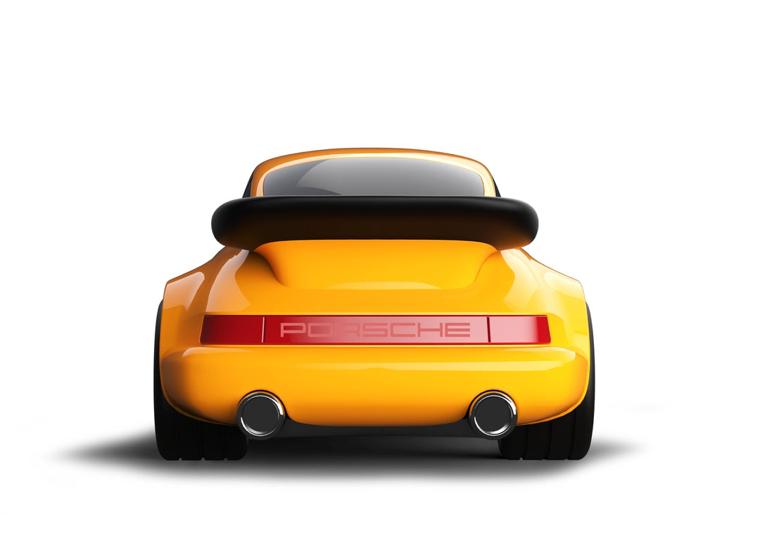 Yellow Porsche 911 Racing Car