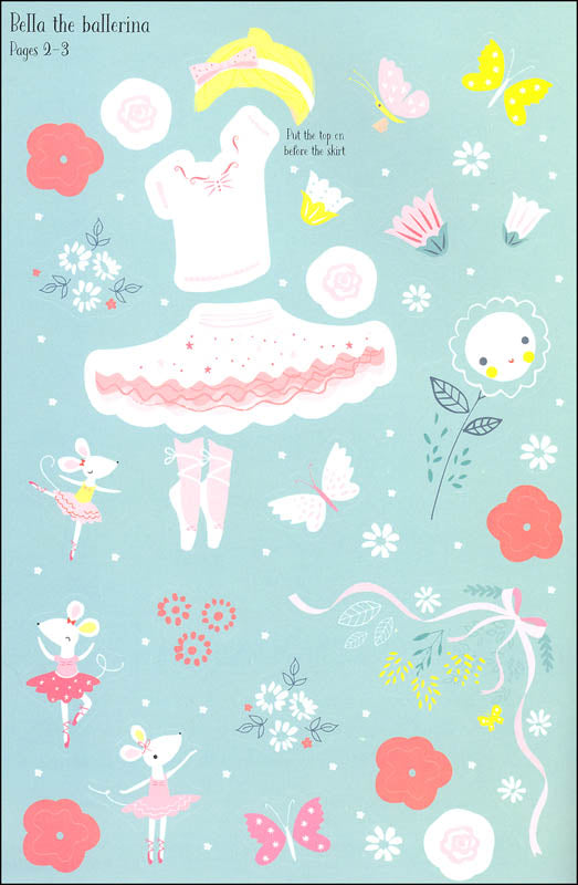 Little Sticker Dressing Ballerina