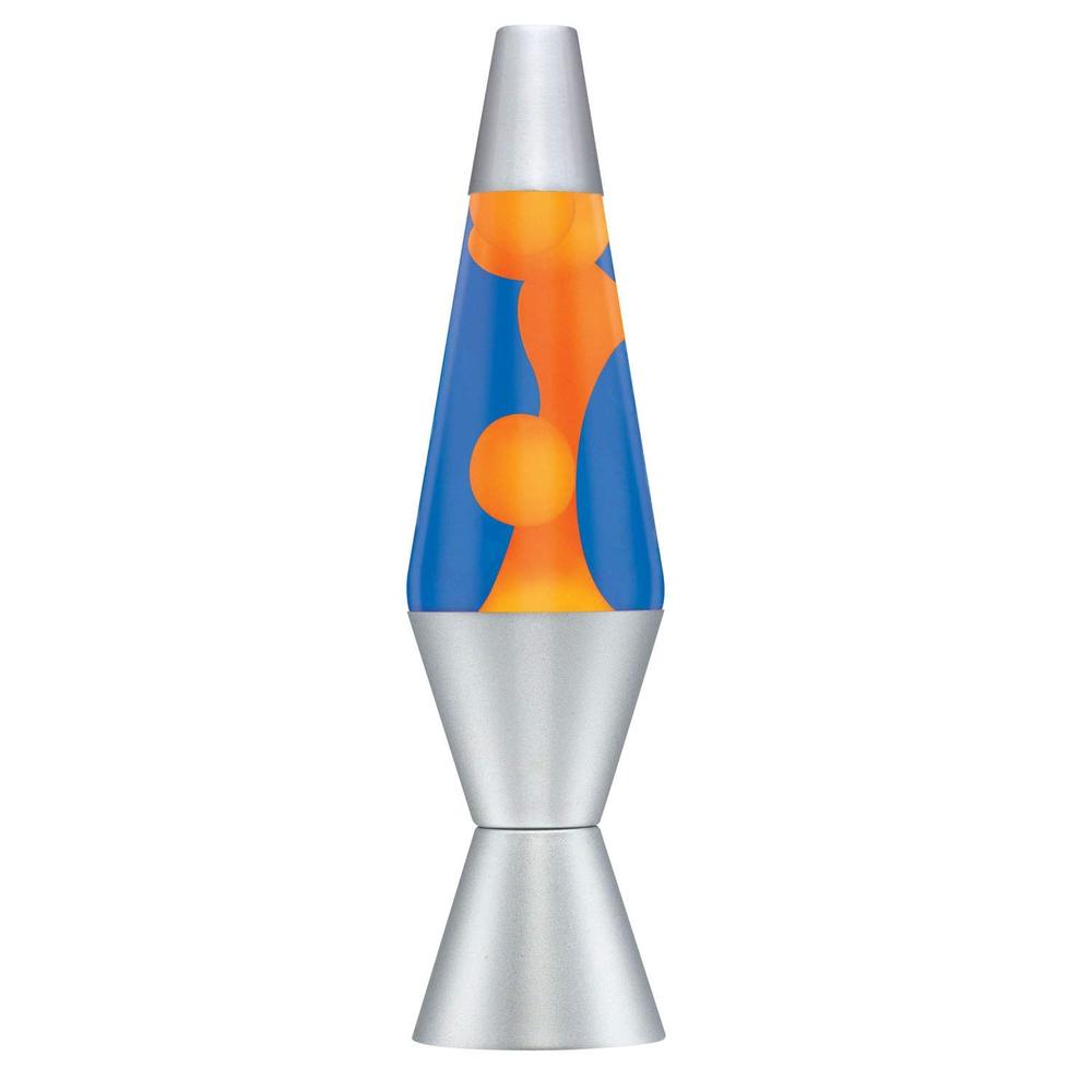 Lava Lamp 14.5" Orange & Blue