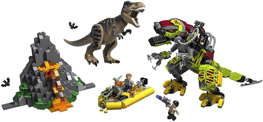 Jurassic World T-Rex VS. Dino Mech Battle