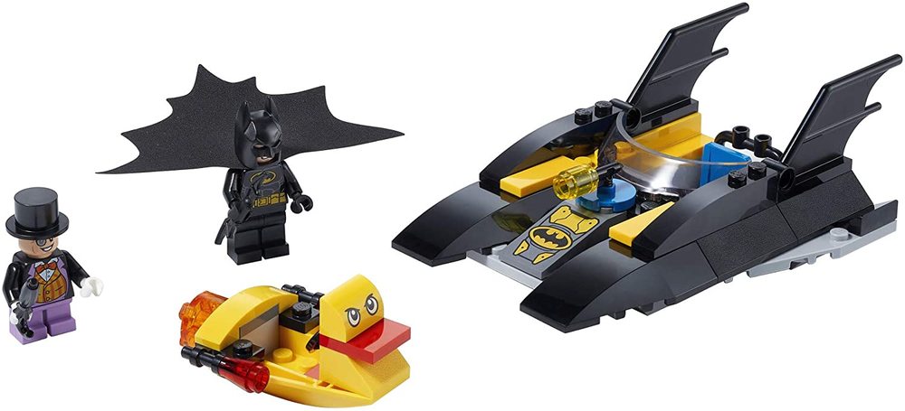 Superheroes Batboat Penguin Pursuit