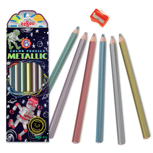 Robot Metallic Colored Pencils