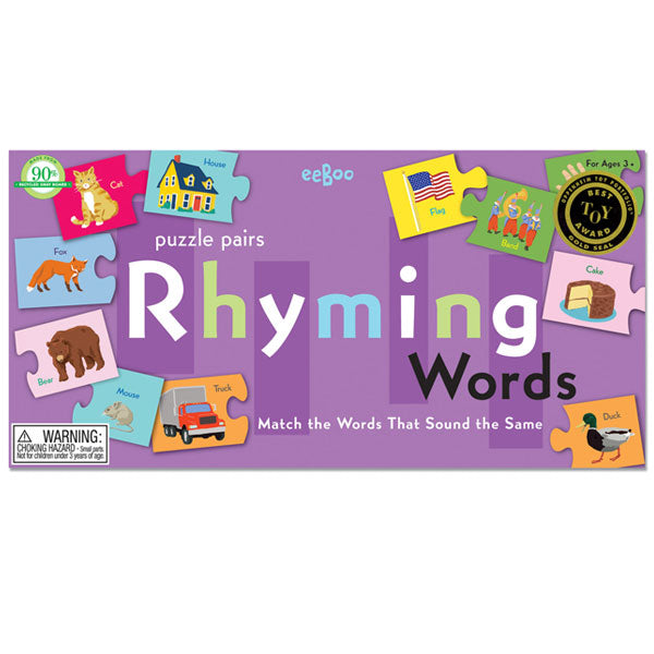 Puzzle Pairs Rhyming Words