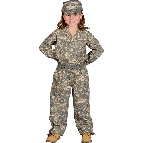 Jr. Camouflage Suit with Cap Belt, Size 2/ 3