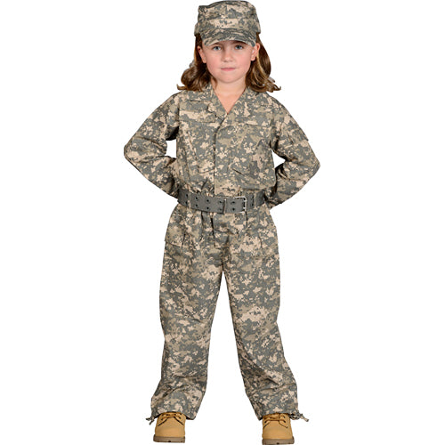 Jr. Camouflage Suit with Cap Belt, Size 2/ 3