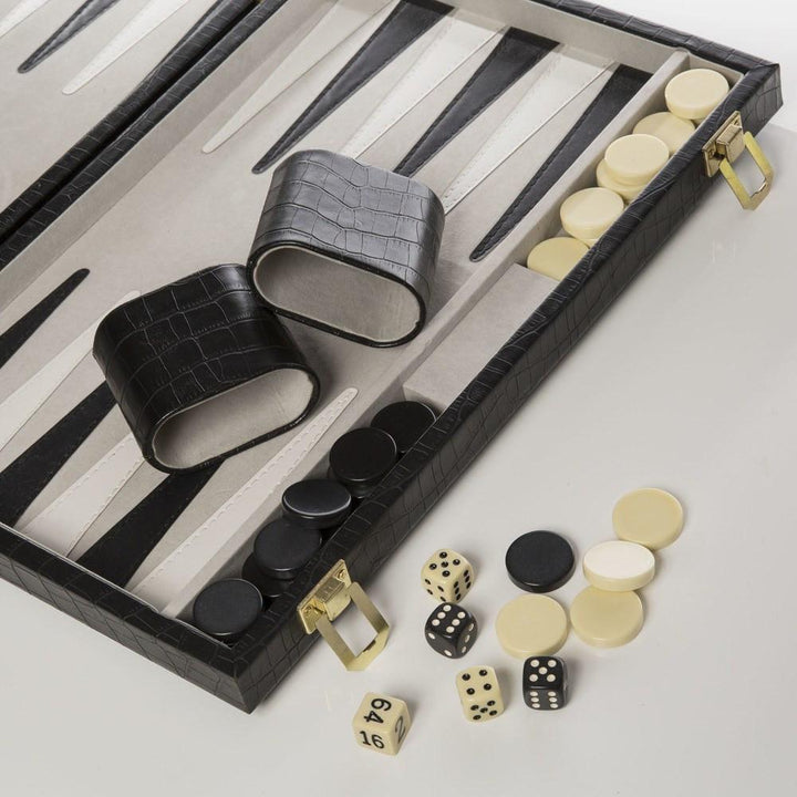 Backgammon, Black Croc 15"
