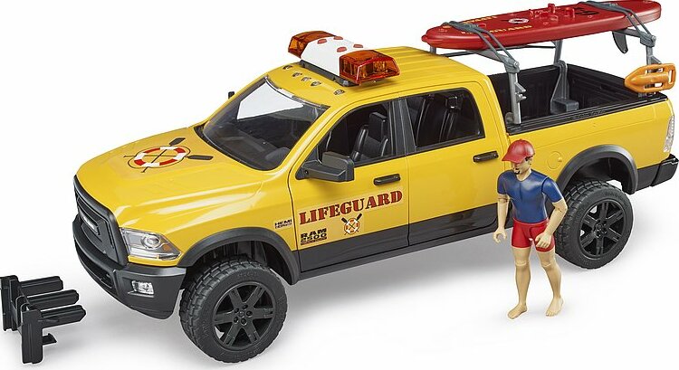 RAM 2500 power wagon lifeguard with figure, stand up paddle and light & sound module