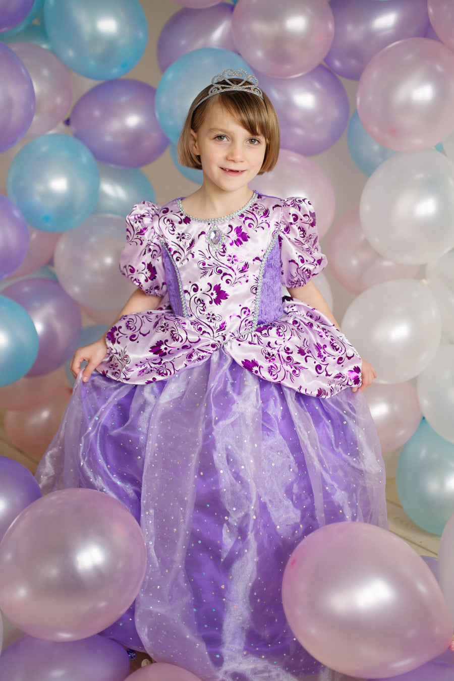 Royal Pretty Princess Lilac Dress (Size 3-4)