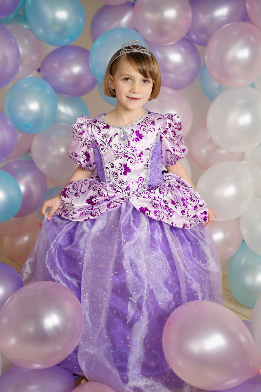 Royal Pretty Princess Lilac Dress (Size 5-6)