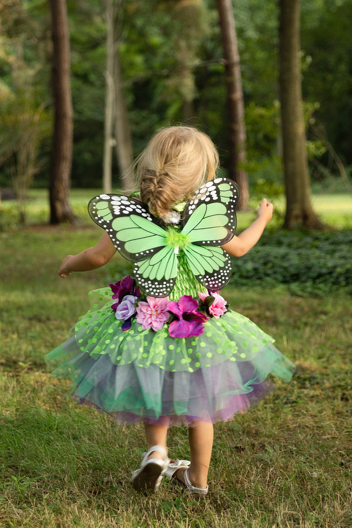 Fairy Blooms Deluxe Dress Green (Size 3-4)