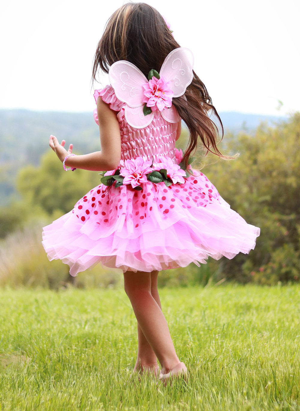 Fairy Blooms Deluxe Pink Dress (Size 5-6)