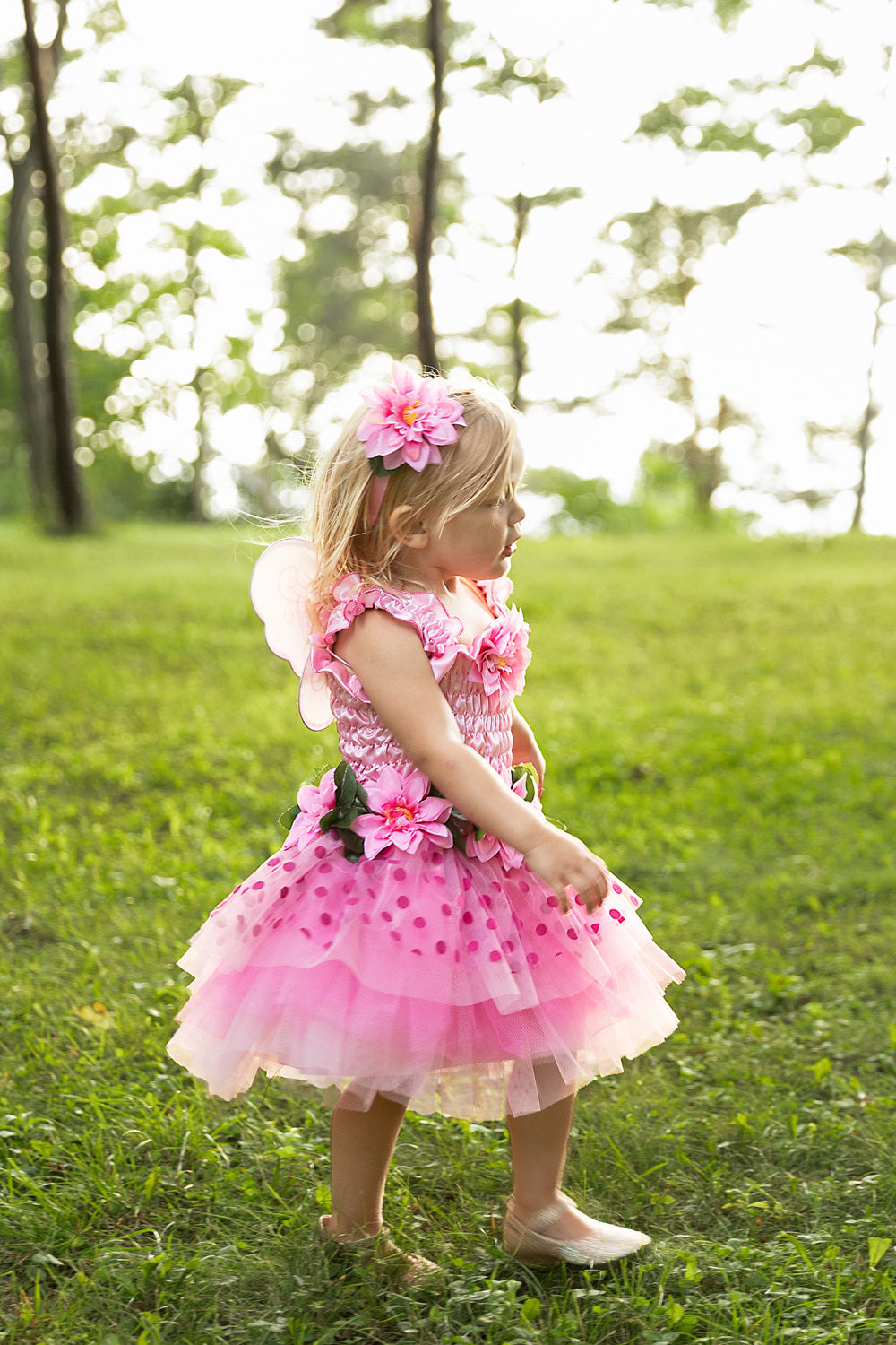 Fairy Blooms Deluxe Pink Dress (Size 5-6)