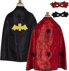 Reversible Spider Bat Cape and Mask