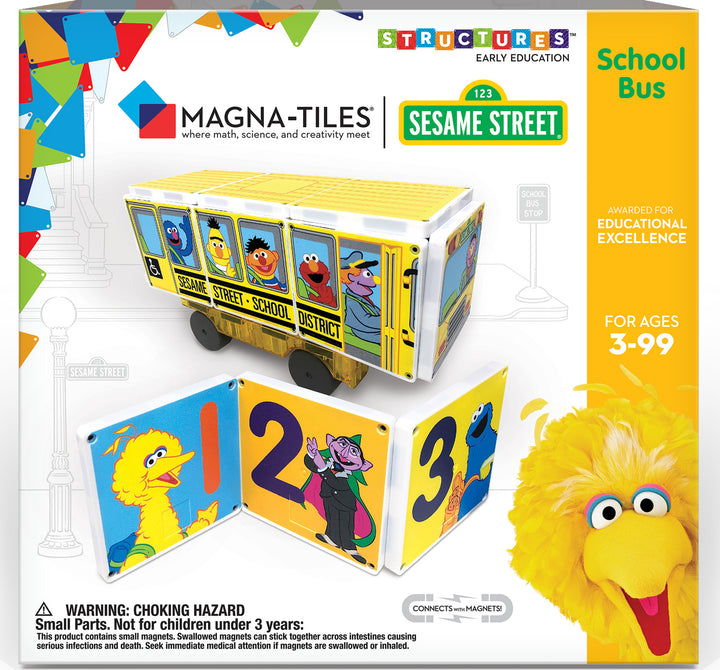 Magna-tiles Structures Sesame Street School Bus