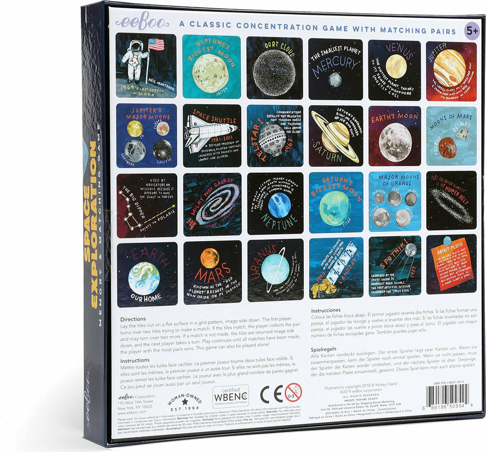 Space Exploration Memory & Matching Game