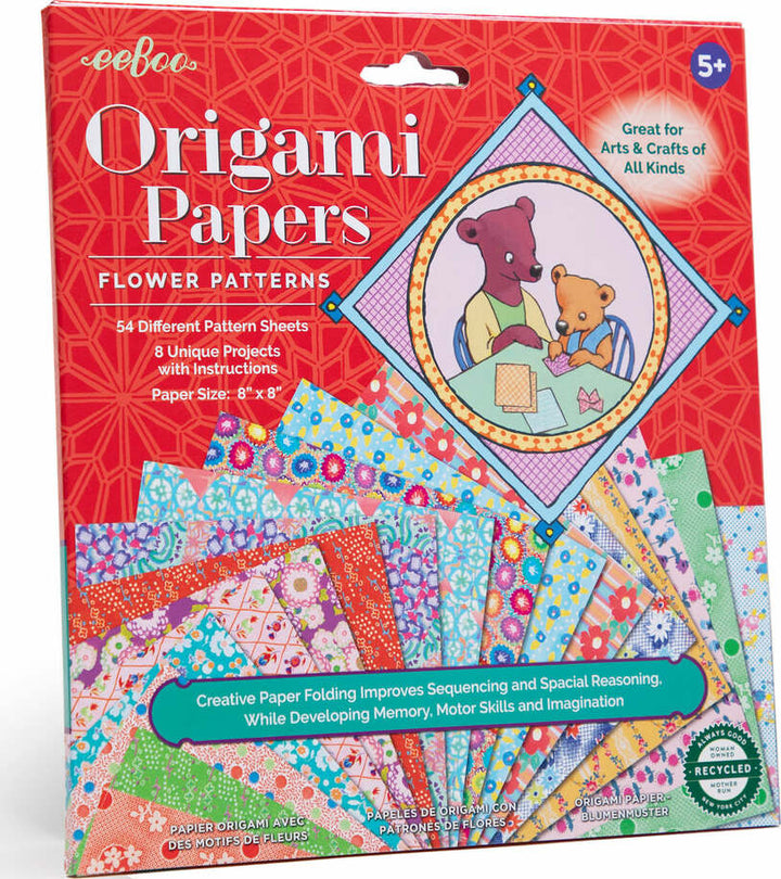 Origami Papers - Flower Patterns