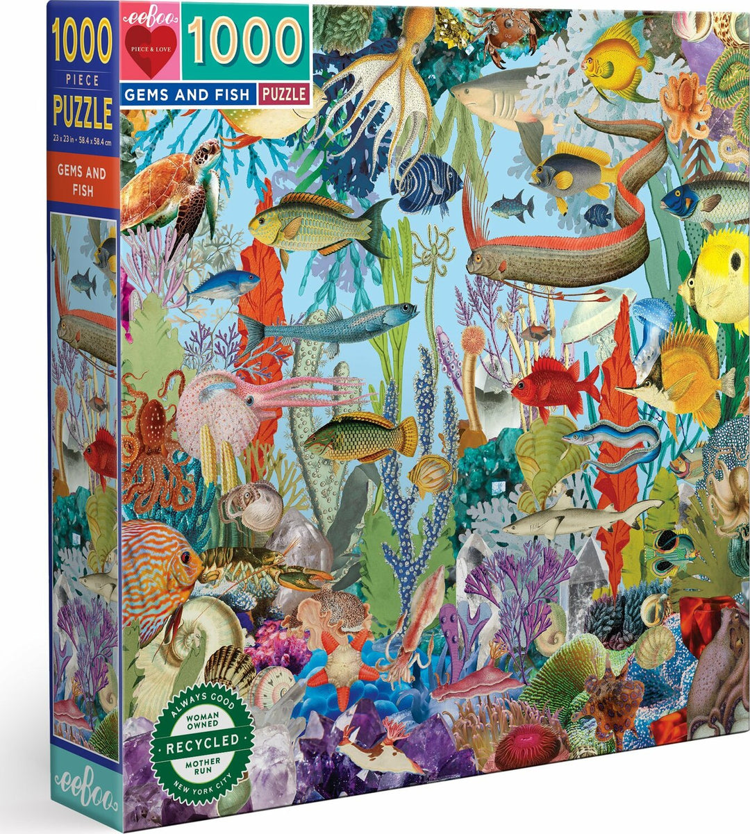 Gems And Fish 1000 Piece Puzzle