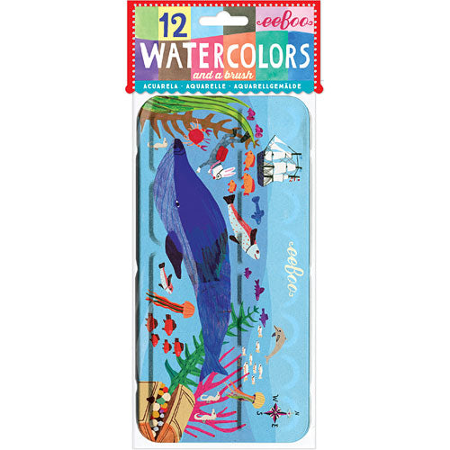 In The Sea 12 Watercolors