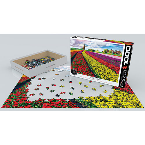 Tulip Field  Netherlands 1000-piece Puzzle