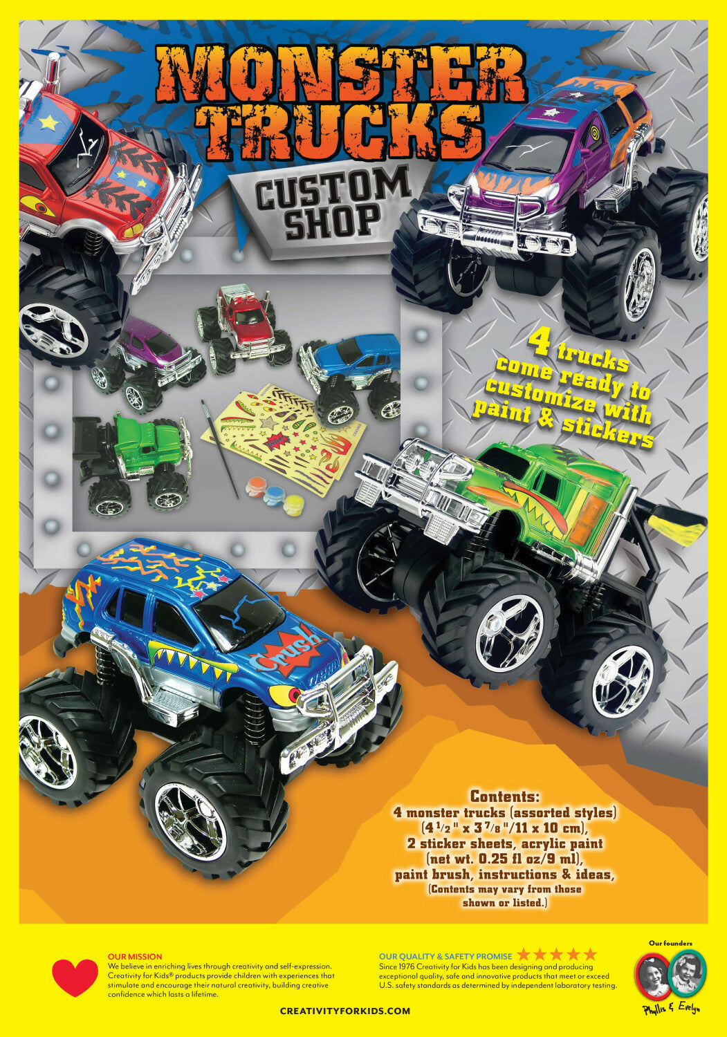 Monster Trucks Custom Shop (4 truck pack)