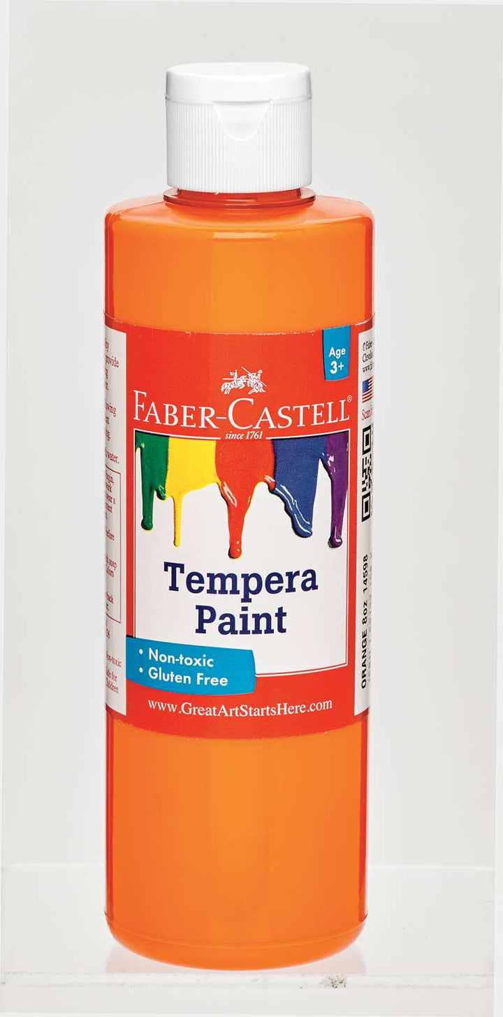 Orange Tempera Paint (8 oz bottles)