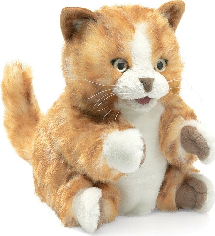 Orange Tabby Kitten Hand Puppet
