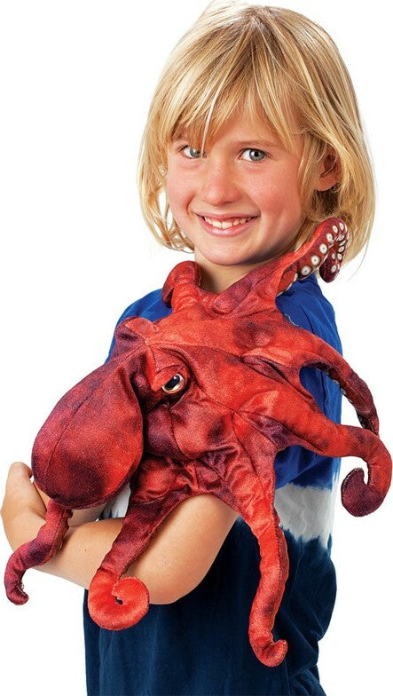 Octopus, Red Hand Puppet