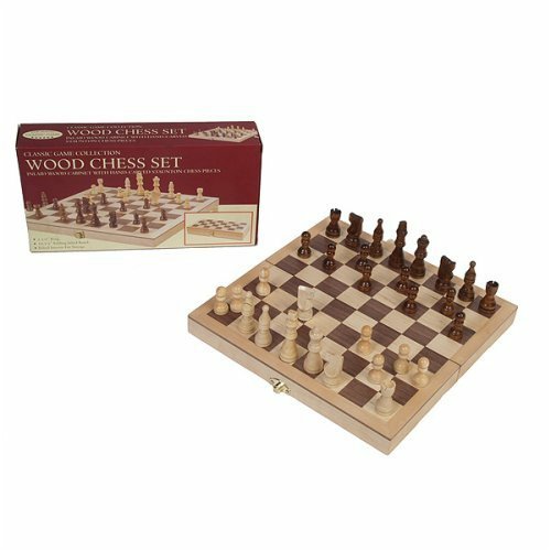 Folding Wooden Chess Set 10.5"