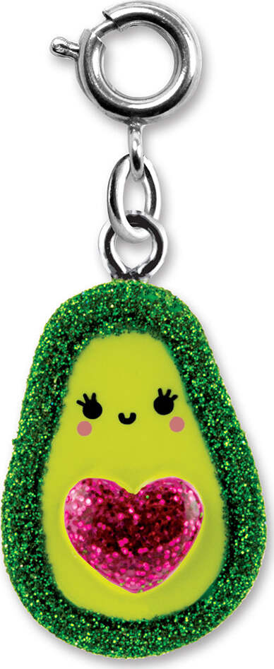 Glitter Avocado Charm