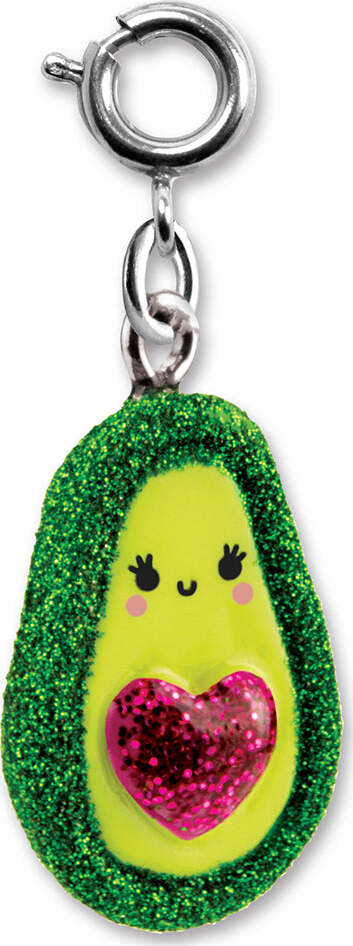 Glitter Avocado Charm