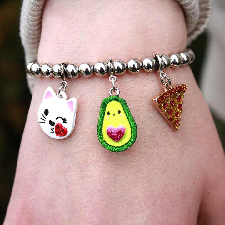 Glitter Avocado Charm