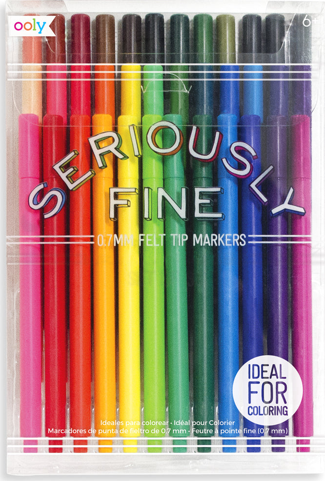Seriously Fine Felt Tip Markers, 36Ct