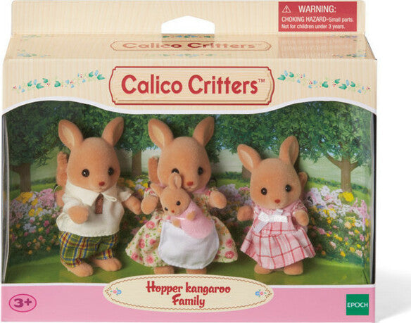 Calico Critter Hopper Kangaroo Family