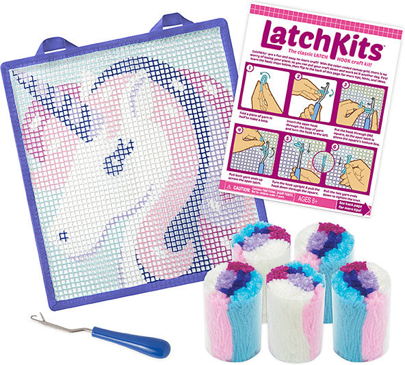 LatchKits Unicorn Mini-Rug Craft Kit