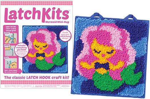 Latchkits Mermaid Mini-Rug Craft Kit