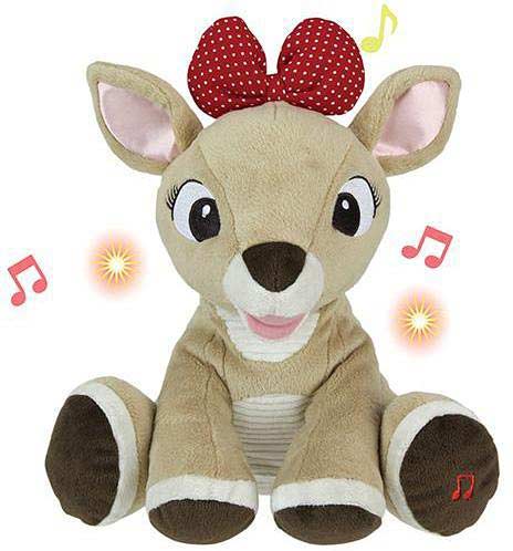 Clarice the Red-Nosed Reindeer Light Up Musical Stuffed Toy