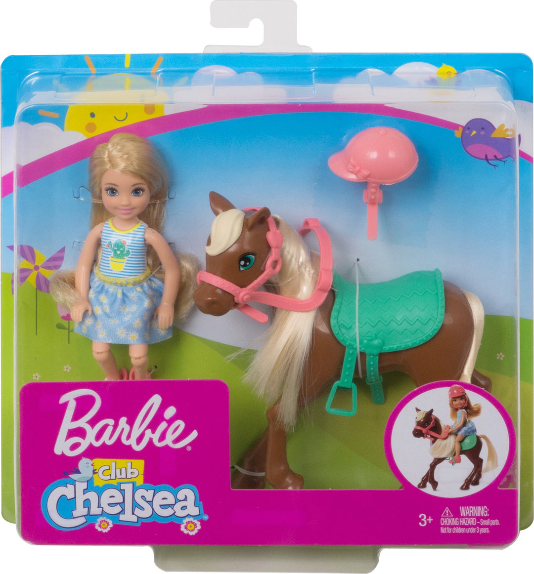 Barbie Chelsea Club Doll And Pony