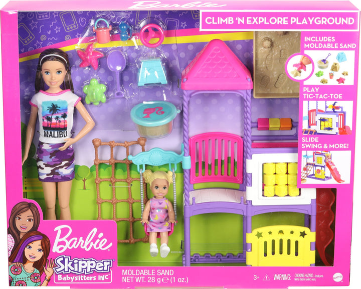 Barbie Skipper Babysitters Inc. Skipper Babysitters Inc Climb 'N Explore Playground Dolls And Playset