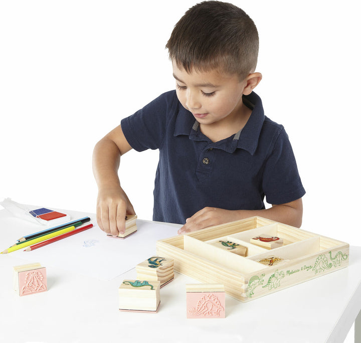 Wooden Stamp Set - Dinosaurs