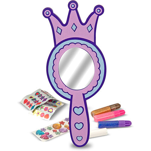 Decorate-Your-Own Wooden Princess Mirror